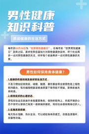 男性健康科普宣传海报图片素材