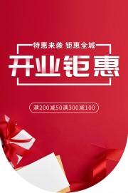 开业钜惠促销活动海报图片下载