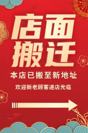 店面搬迁公告模板