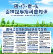 面神经麻痹科普知识展板
