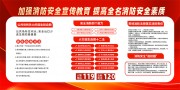 红色消防安全进校园展板