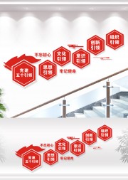 党建五个引领文化墙