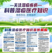 科普湿疹健康医疗宣传展板图片素材