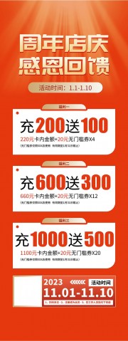 周年店庆促销展架图片素材
