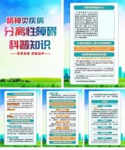分离性障碍科健康科普挂图图片