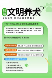 清新文明养犬规章制度图片