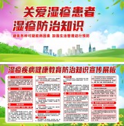 湿疹防治健康科普宣传栏图片素材