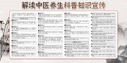中医养生科普知识宣传展板下载