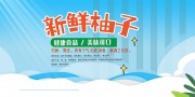 蓝色水果海报设计