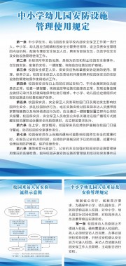 中小学幼儿园人员来访制度展板图片素材
