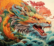 龙插画图片