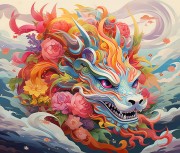 彩绘龙素材下载