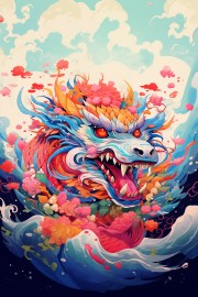 插画龙的图片