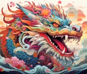 插画龙大图下载