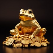 招财金蟾摆件图片