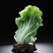 精美玉白菜图片