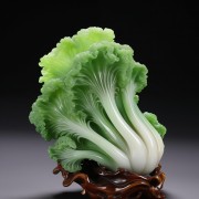 玉白菜艺术品图片