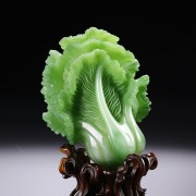玉白菜摆件图片