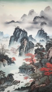 水墨山水画图片