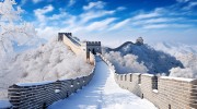 冰雪长城图片
