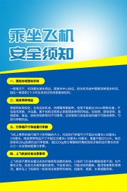 乘坐飞机安全须知图片下载