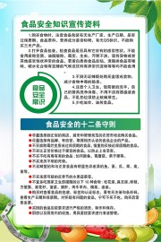 食品安全宣传海报图片素材