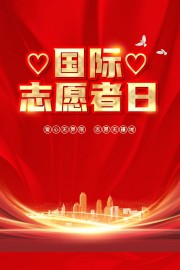 简约大气国际志愿者日图片