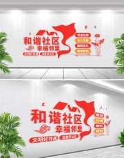 和谐社区文化墙下载