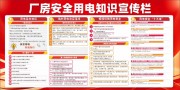 厂房安全用电科普宣传栏图片素材