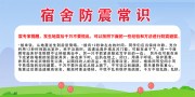 地震宿舍防震常识宣传展板