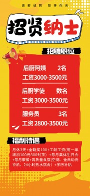 招贤纳士招聘展架图片素材