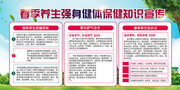春季养生科普宣传栏图片素材