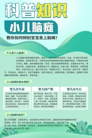 小儿脑瘫科普知识挂图图片
