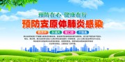 小清新预防支原体肺炎科普知识宣传展板