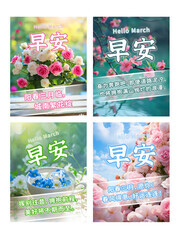 早安祝福海报