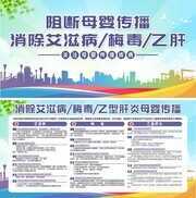 阻断母婴传播乙肝梅毒艾滋病健康科普宣传栏图片