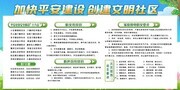 创建文明社区宣传展板图片素材