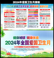 2024年爱国卫生月主题宣传栏