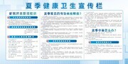 夏季健康卫生宣传栏图片素材