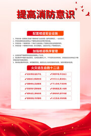 楼道消防安全宣传图片素材