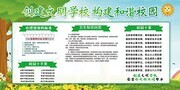 文明校园宣传栏图片素材