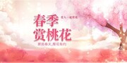春季赏桃花海报图片下载