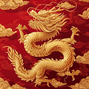 金色浮雕龙图片