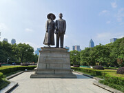 武汉中山公园雕塑图片素材