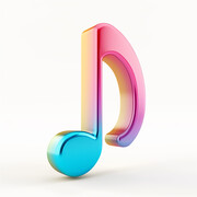 立体音符图片