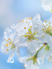 高清白色梨花图片