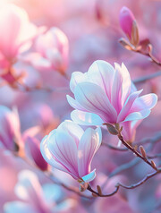 春天里的玉兰花