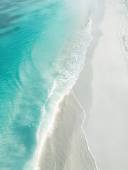 蓝色海水沙滩风景壁纸