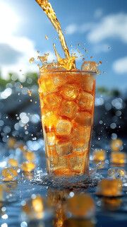 高清冰爽啤酒杯图片