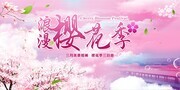 樱花季踏青赏花海报图片素材